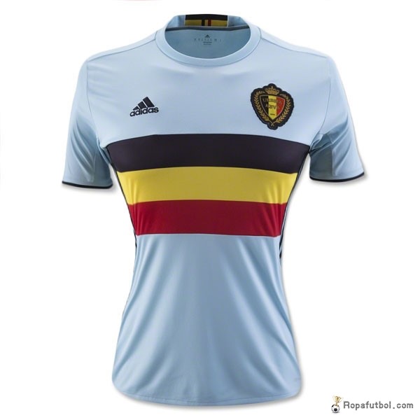 Camiseta Bélgica Replica Segunda Ropa Mujer 2016 Azul